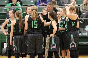 Lady Eagles Participate in the Scoreboard Guy Shootout