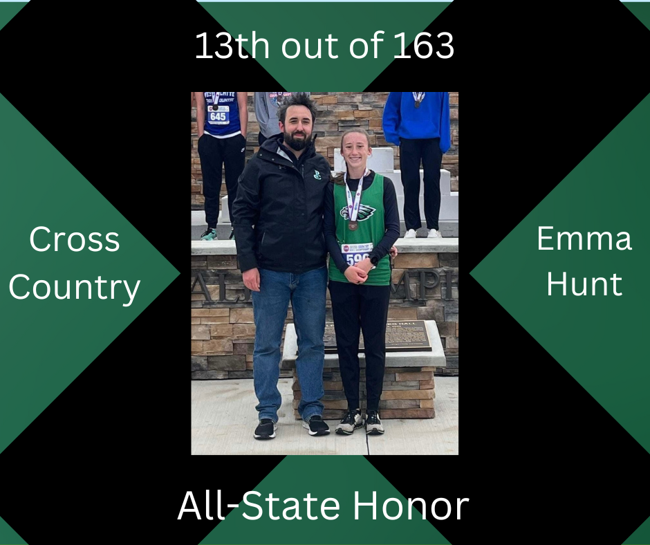 Cross Country Emma Hunt All-State Honor 13th out of 163